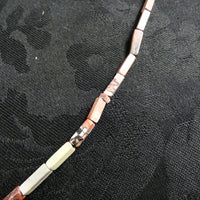 Dendritic Jasper (8mm rectangle) Bead Strand