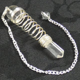 Clear Quartz Sphere and Terminated Point Pendulum