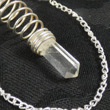 Clear Quartz Sphere and Terminated Point Pendulum