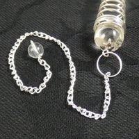 Clear Quartz Sphere and Terminated Point Pendulum