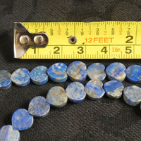 Lapis Lazuli Heart (8 mm) Bead Strand (A Grade)