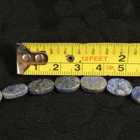 Lapis Lazuli Oval (12 mm) Bead Strand (A Grade)
