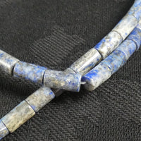 Lapis Lazuli Cylinder Bead Strand (A Grade)