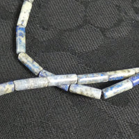 Lapis Lazuli Cylinder Bead Strand (A Grade)