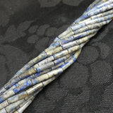 Lapis Lazuli Cylinder Bead Strand (A Grade)