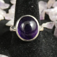 Amethyst Sterling Silver Ring (size 8)