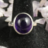 Amethyst Sterling Silver Ring (size 8)