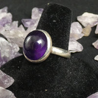Amethyst Sterling Silver Ring (size 8)