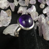 Amethyst Sterling Silver Ring (size 8)