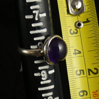 Amethyst Sterling Silver Ring (size 8)