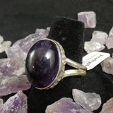 Amethyst Sterling Silver Ring (size 8.5)
