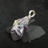 Rough Amethyst Chakra Pendant (222)