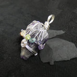 Rough Amethyst Chakra Pendant