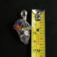 Rough Amethyst Chakra Pendant (228)