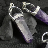 Amethyst Double Terminated Point Pendant
