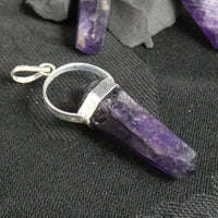 Amethyst Double Terminated Point Pendant