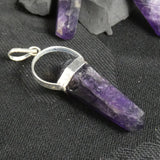 Amethyst Double Terminated Point Pendant