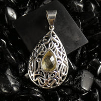 Faceted Citrine Pendant (252)