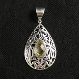 Faceted Citrine Pendant (252)