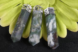 Moss Agate Point Pendant