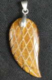 Tigers Eye Angel Wing Pendant