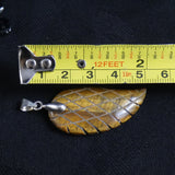 Tigers Eye Angel Wing Pendant