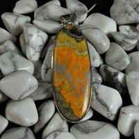 Bumblebee Jasper Sterling Silver Pendant