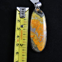 Bumblebee Jasper Sterling Silver Pendant