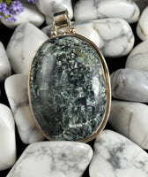 Green Kyanite Oval Pendant