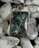 Green Kyanite Rectangle Pendant