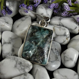 Green Kyanite Rectangle Pendant