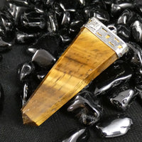 Tiger's Eye Point Chakra Pendant