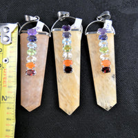 Himalayan Quartz Chakra Pendant
