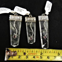 Quartz & Garnet Pendant