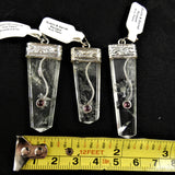 Quartz & Garnet Pendant