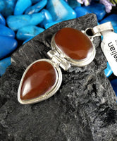 Carnelian in Sterling Silver Pendant