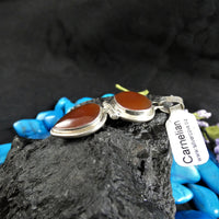 Carnelian in Sterling Silver Pendant
