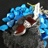 Carnelian in Sterling Silver Pendant