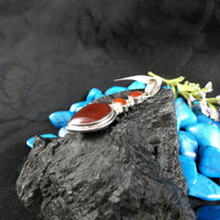 Carnelian in Sterling Silver Pendant