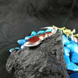 Carnelian in Sterling Silver Pendant