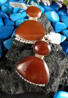 Carnelian in Sterling Silver Pendant