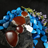 Carnelian in Sterling Silver Pendant