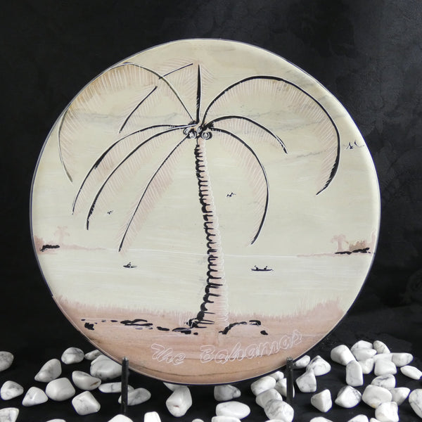 Soapstone Bahamas Palm Tree Plate
