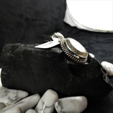 Faceted Rutilated Quartz in Sterling Silver Pendant