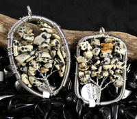 Dalmation Jasper Tree of Life Pendant