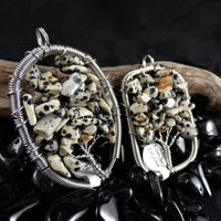 Dalmation Jasper Tree of Life Pendant