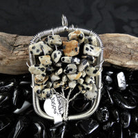 Dalmation Jasper Tree of Life Pendant