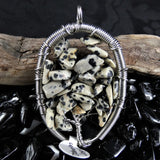 Dalmation Jasper Tree of Life Pendant