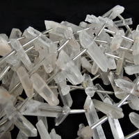 Quartz Point Natural Drilled Strands