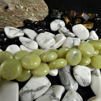 Serpentine Bead Strands(flat round)